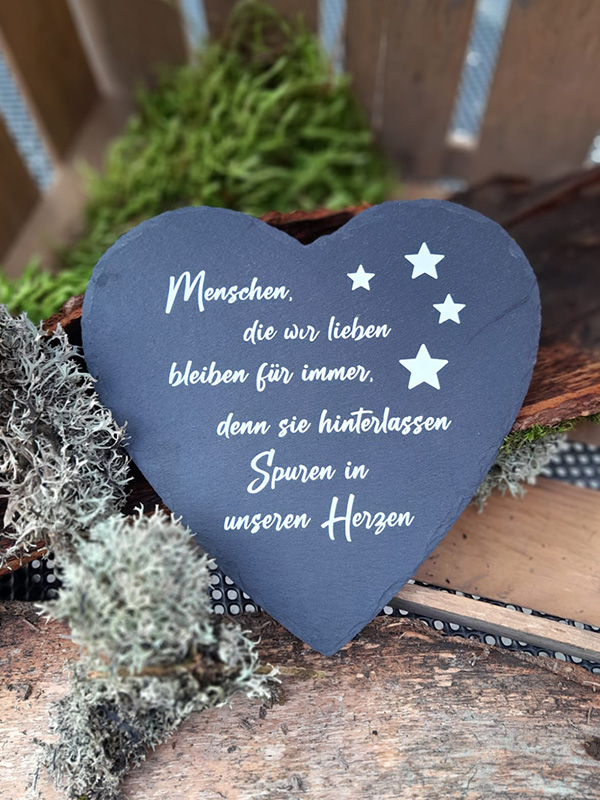 Herz mit Spruch