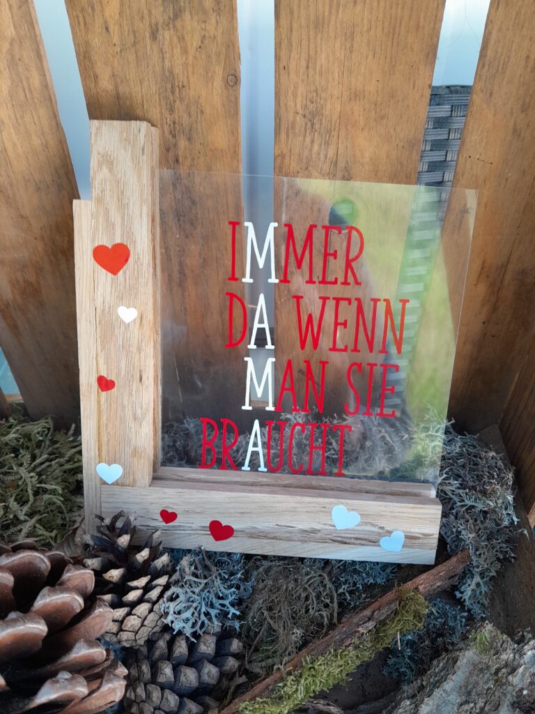 Holzaufsteller „Muttertag“