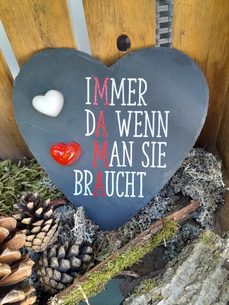Schieferherz „Muttertag“